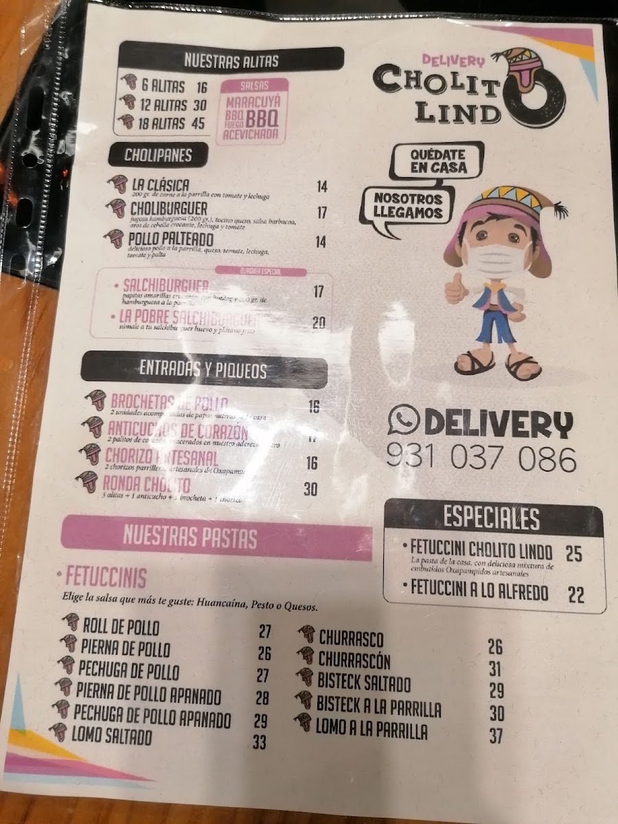 Menu Cholito Lindo-2