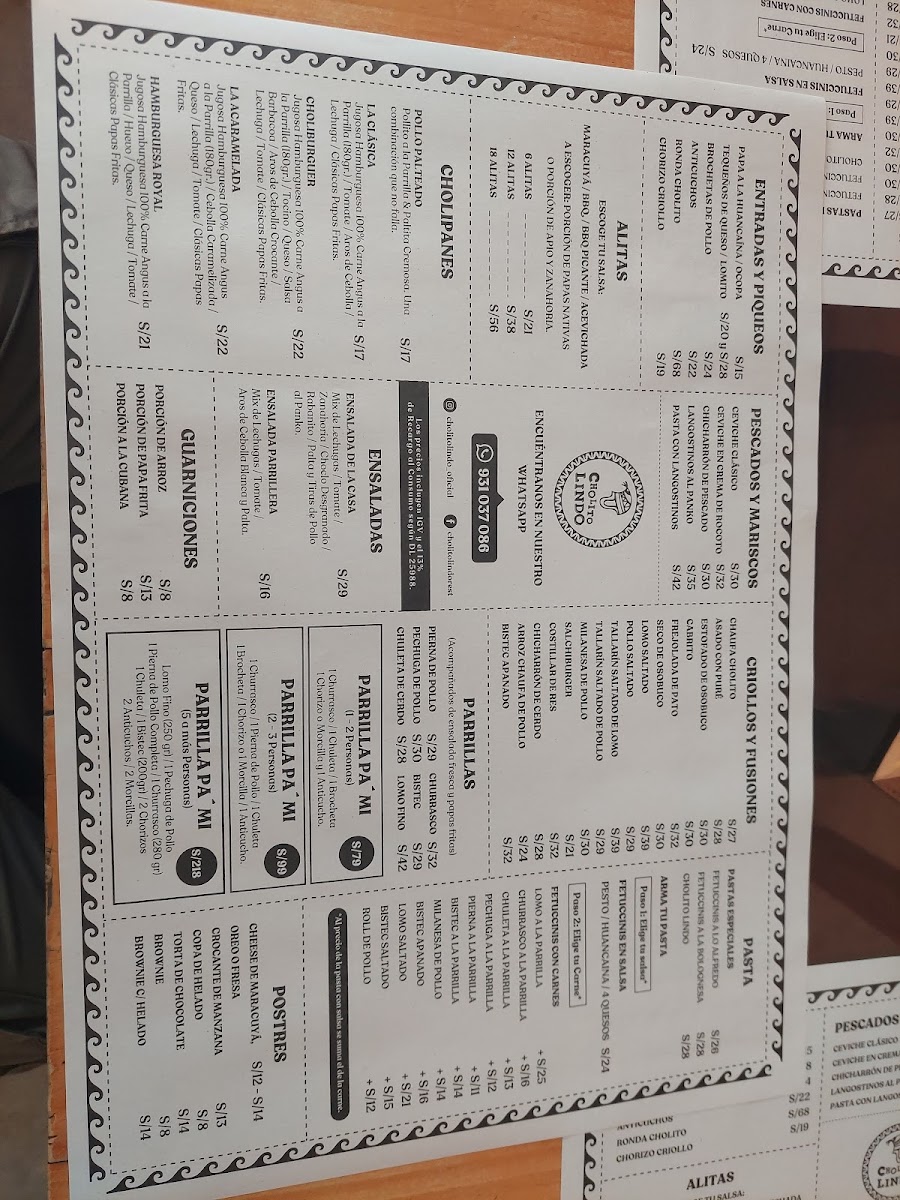 Menu Cholito Lindo-6